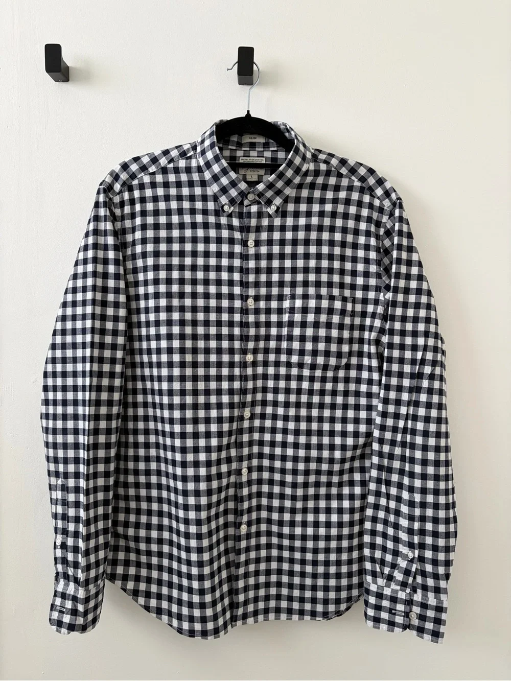 J. Crew - Navy & White Gingham - Slim Fit - Button Down Shirt